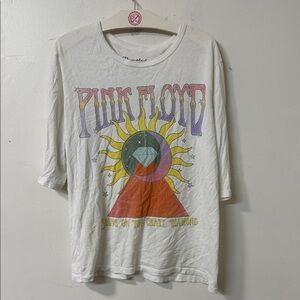 Recycled Karma Pink Floyd White Graphic Tee